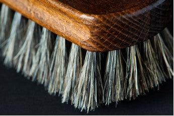 Close-up image of a shoe brush