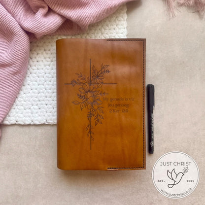 Handmade Personalized Leather Bible Slip-on Cover - Preserve and Elevate your Standard Bible Reading Experience