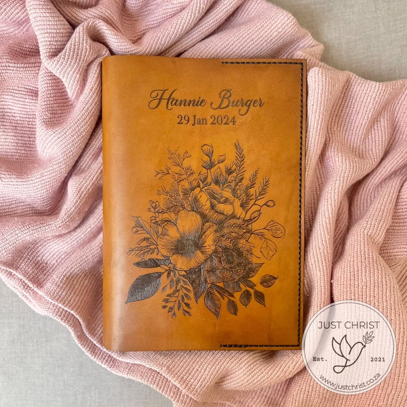 Handmade Personalized Leather Bible Slip-on Cover - Preserve and Elevate your Standard Bible Reading Experience